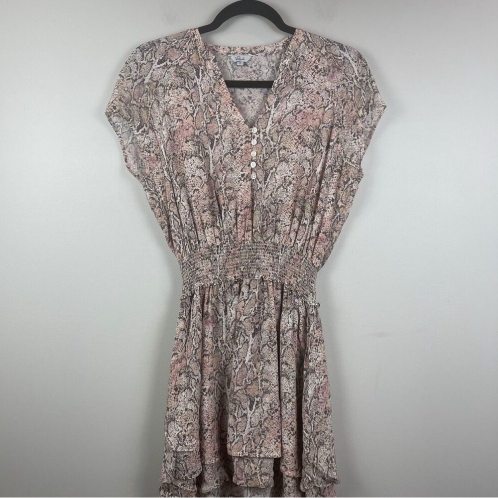 Rails Pink and Gray Mini Dress